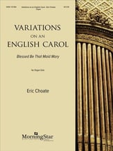 Variations on an English Carol Organ sheet music cover